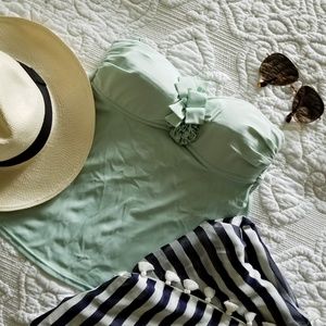 J. Crew Mint Tankini